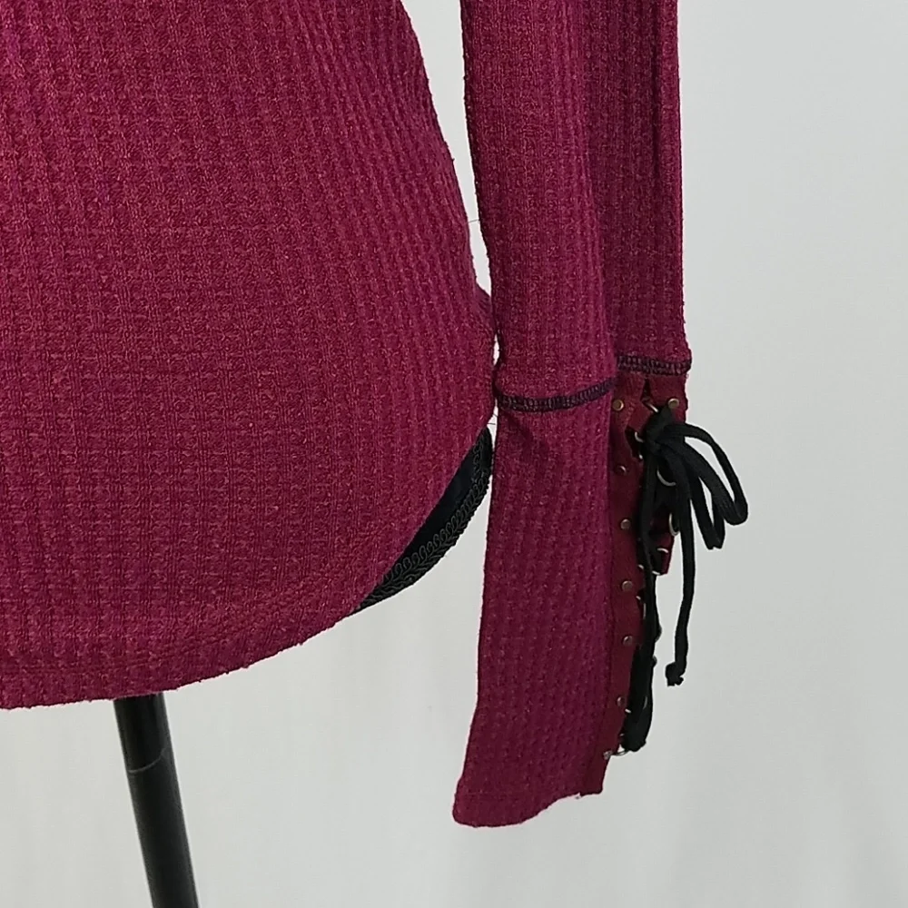 Free People women S Mountaineer‎ cuff mock neck